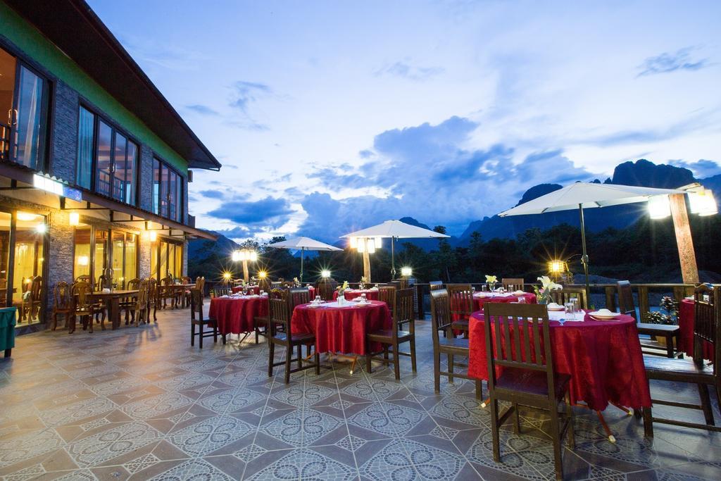 Thavisouk Riverside Hotel Vang Vieng Exteriér fotografie