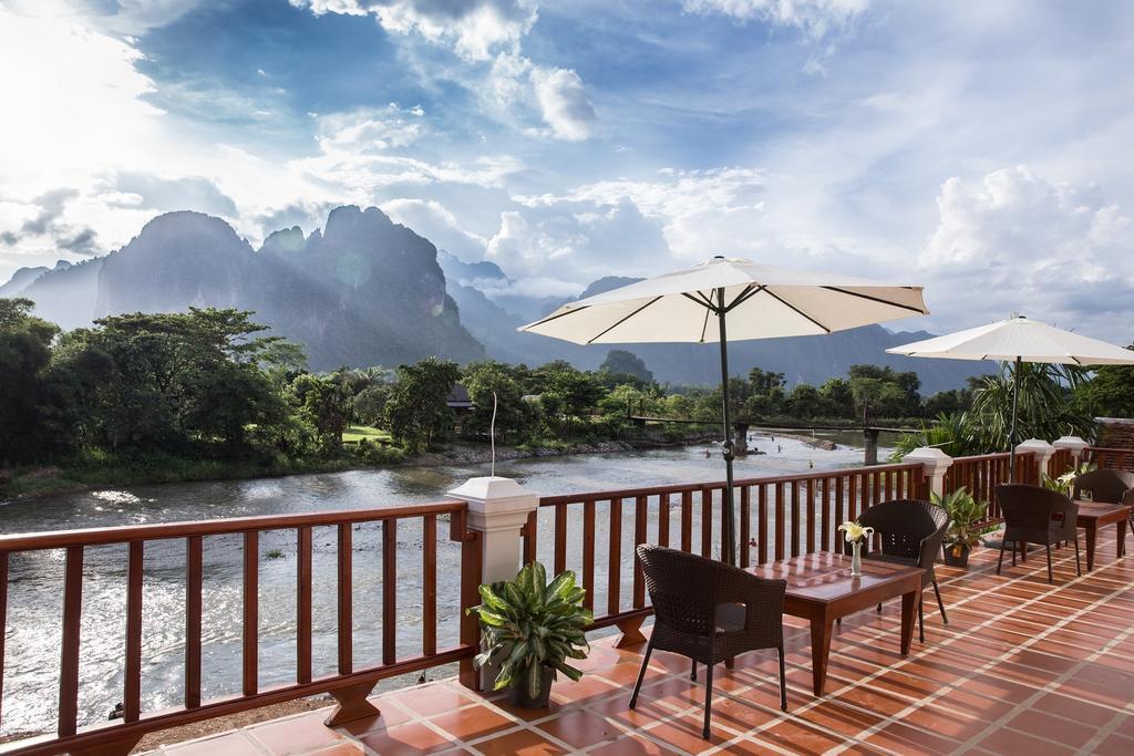 Thavisouk Riverside Hotel Vang Vieng Exteriér fotografie