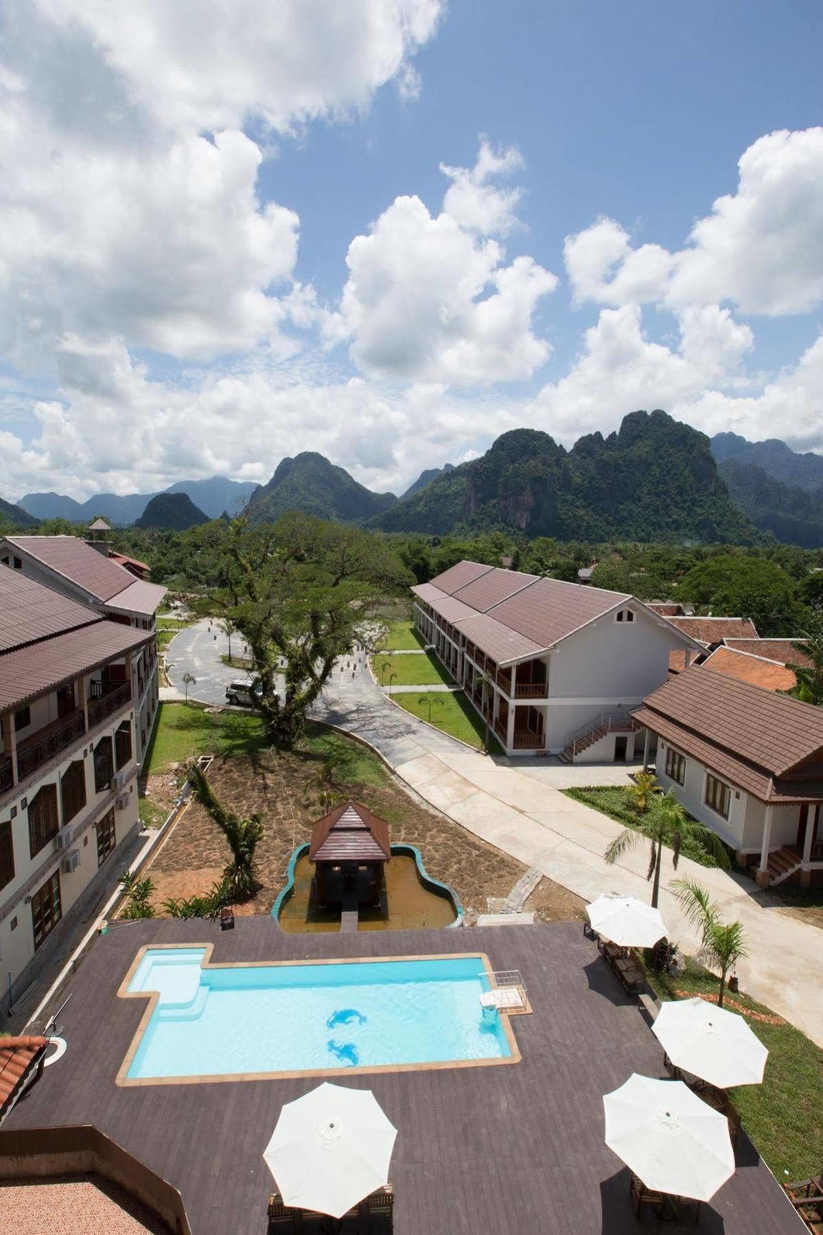 Thavisouk Riverside Hotel Vang Vieng Exteriér fotografie