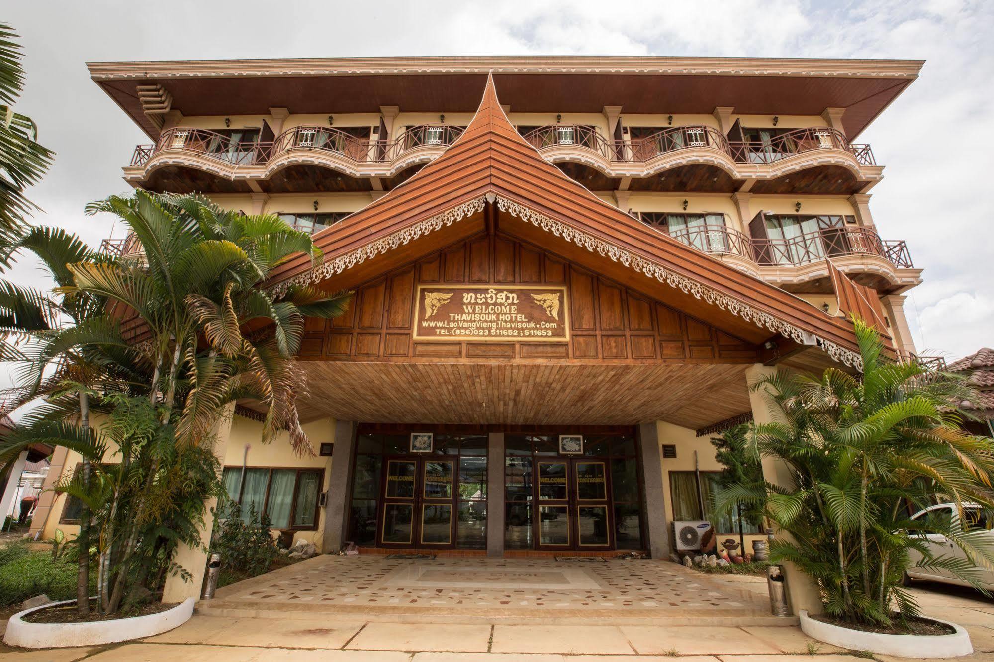 Thavisouk Riverside Hotel Vang Vieng Exteriér fotografie